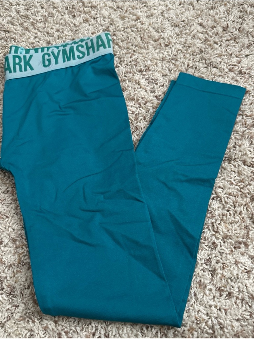 Gymshark Kids Teal Leggings - Teal Active Bottoms